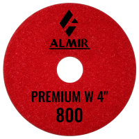 Диски полировальные эластичные PREMIUM W ALMIR D100/№800 (Премиум W АЛМИР) для мрамора и гранита (с водяным охлаждением)
